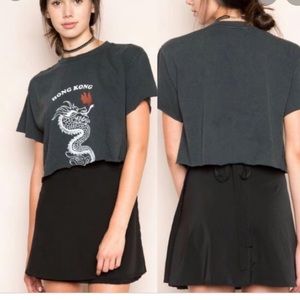 Brandy Melville black wrap skirt